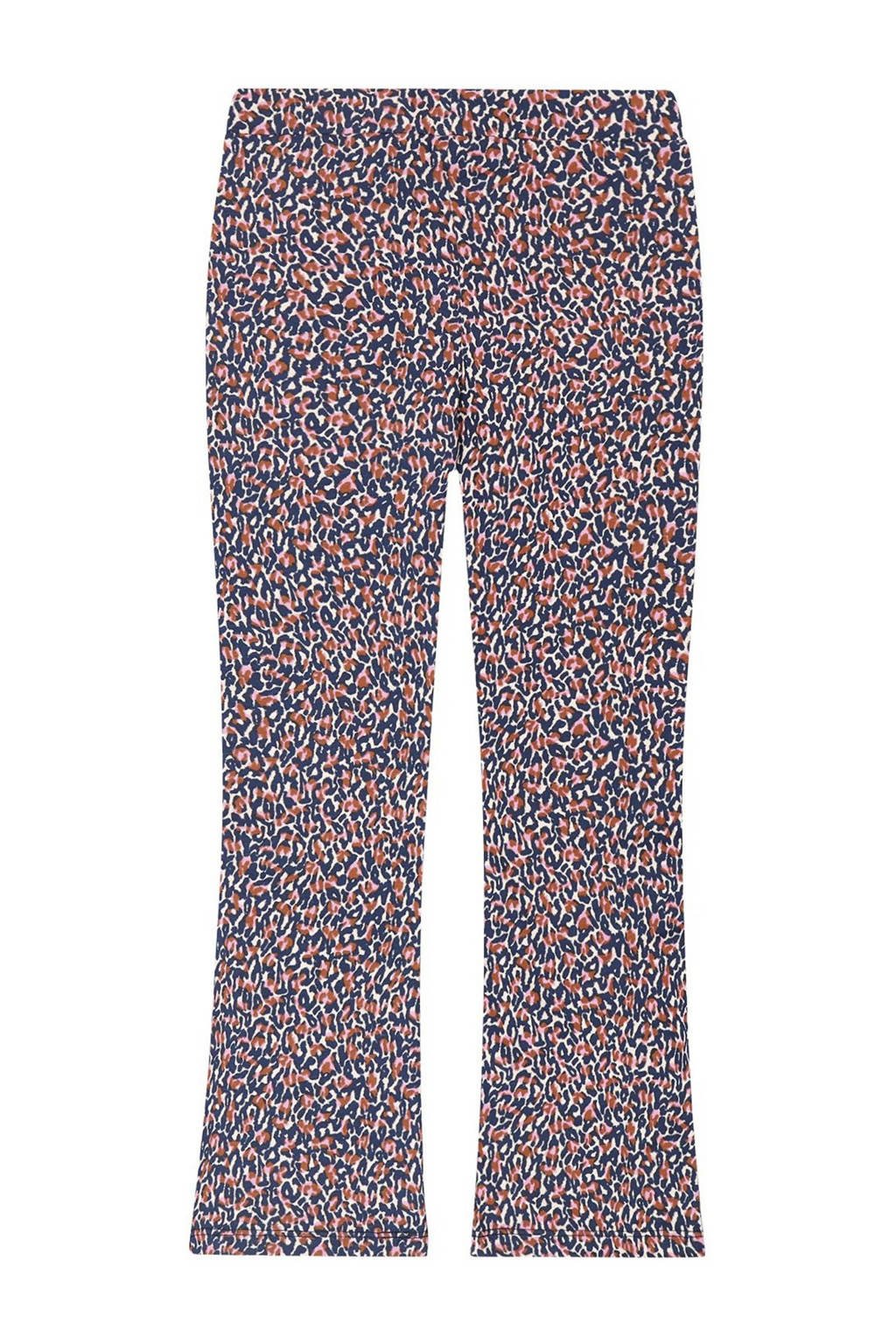 Tumble 'n Dry flared legging Gabriella met panterprint multicolor