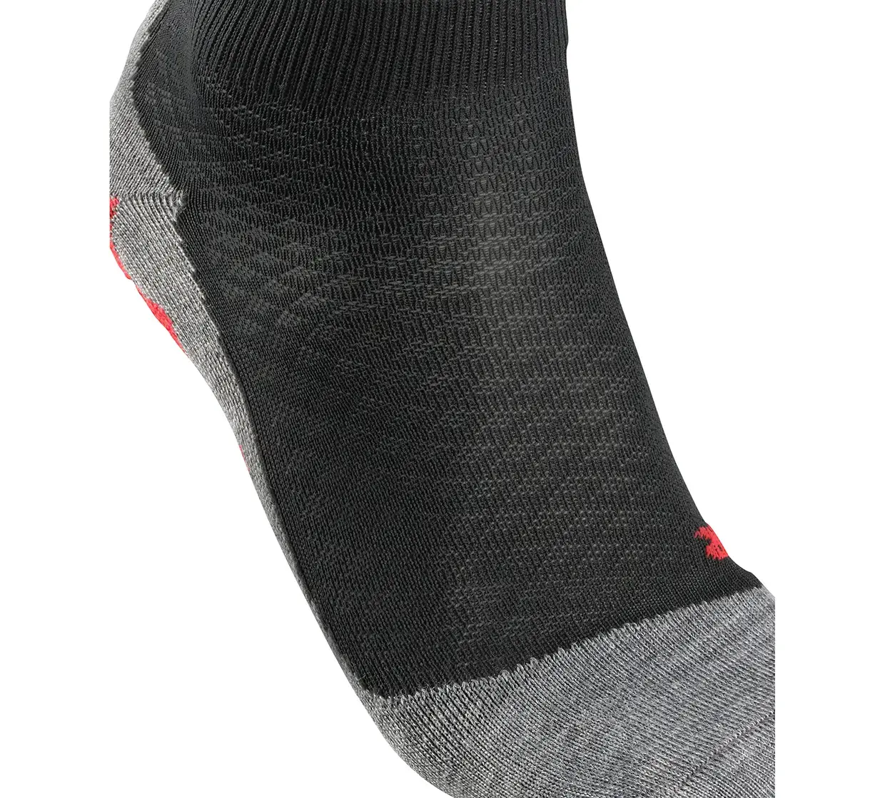 Falke RU5 Race Short Hardloopsokken Zwart/Grijs Dames