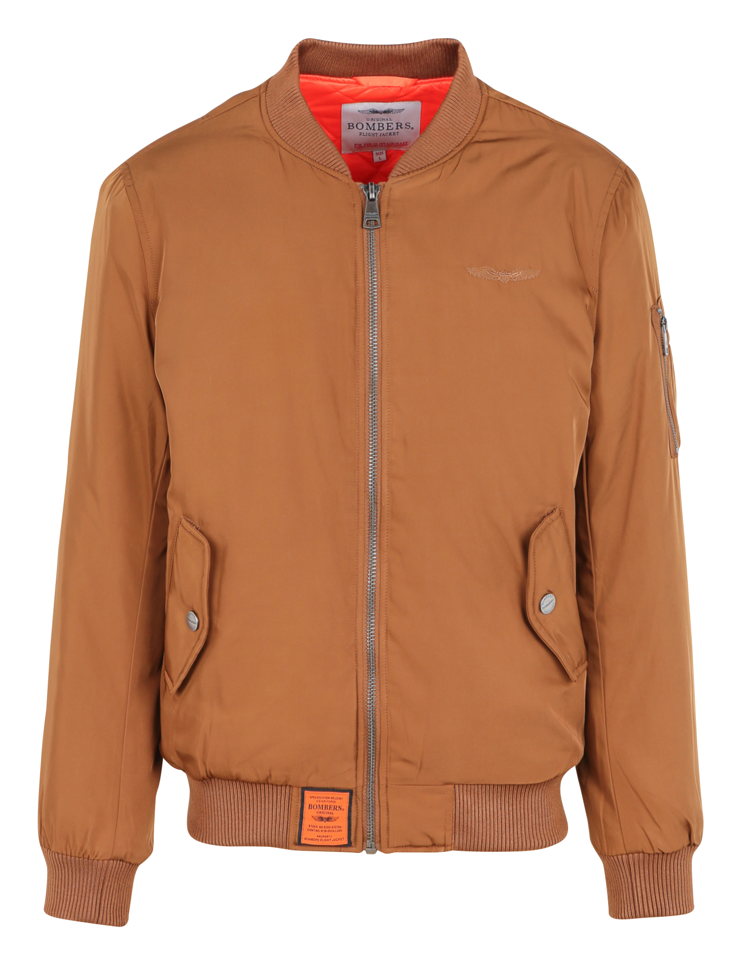 ORIGINAL - Bomber matelassé zippé | Marron