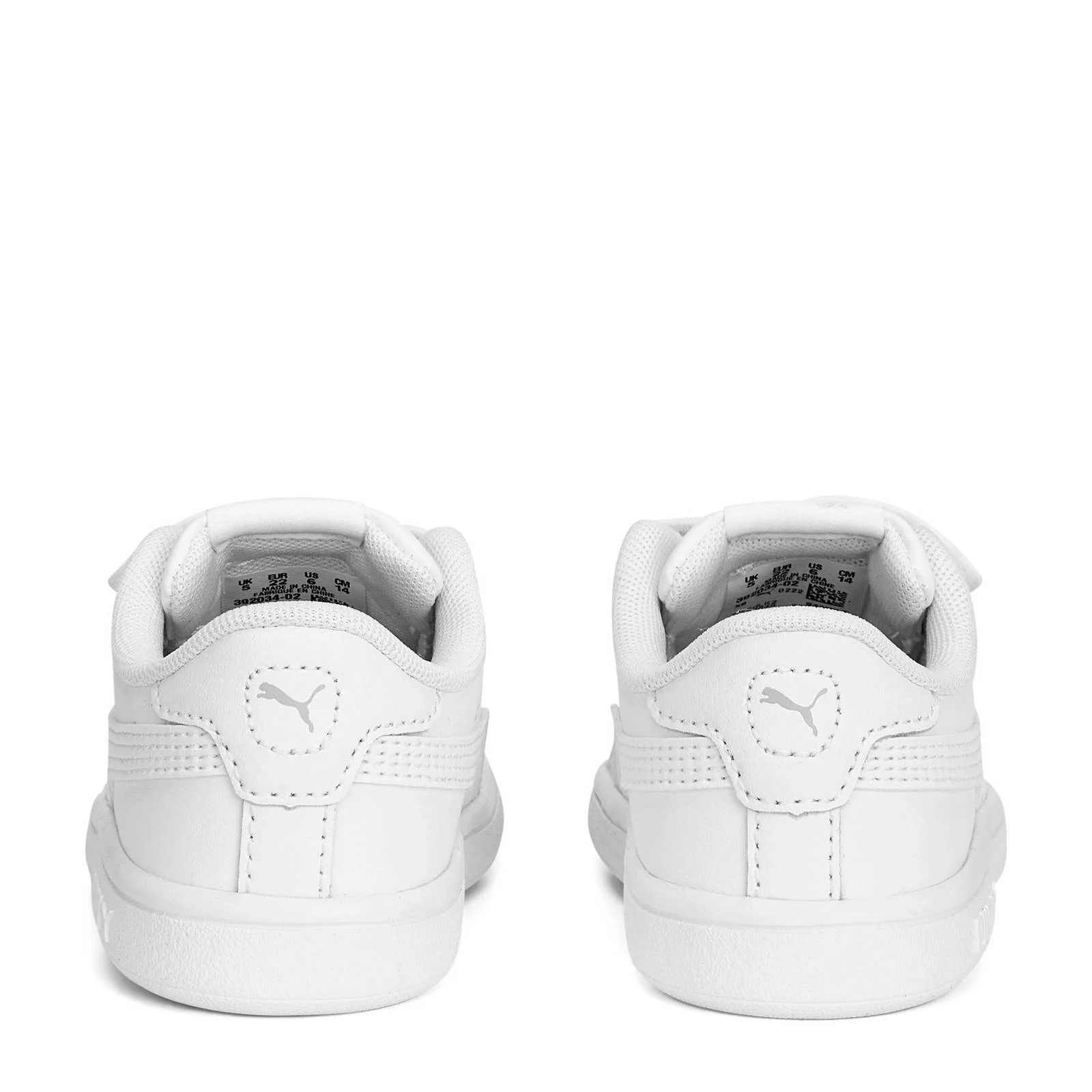 Puma Puma Smash 3.0 L V Inf 3.0 L V leren sneakers wit/lichtgrijs