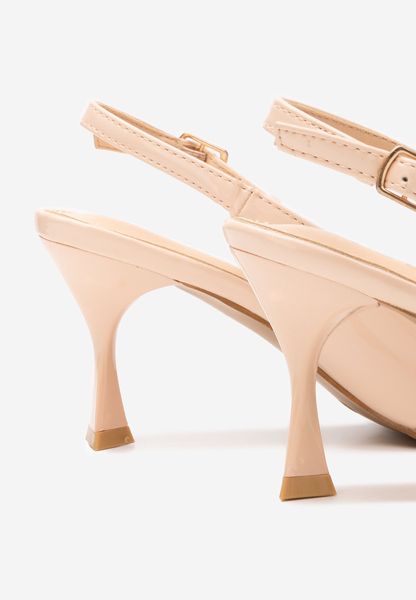 Chaussures slingback beige Pearlie