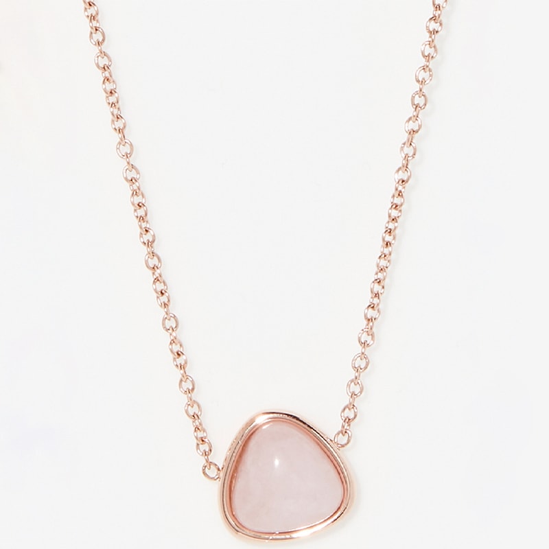 Collier - Acier inoxydable - Doré rose