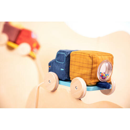 Camion toupie à tirer - Bleu - LILLIPUTIENS