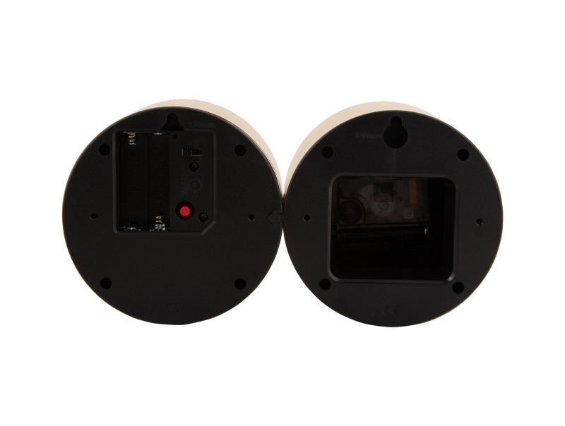 Wall Clock Duo Cuckoo Plated KA5789CH Chrome plated