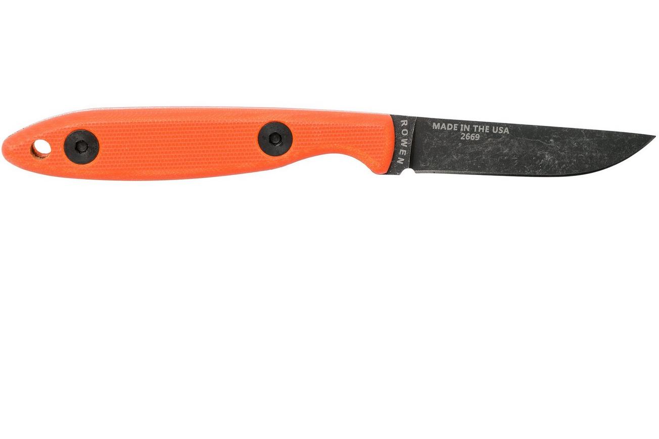 ESEE Camp-Lore CR 2.5 Orange, Black Oxide Coating vaststaand mes, Cody Rowen design