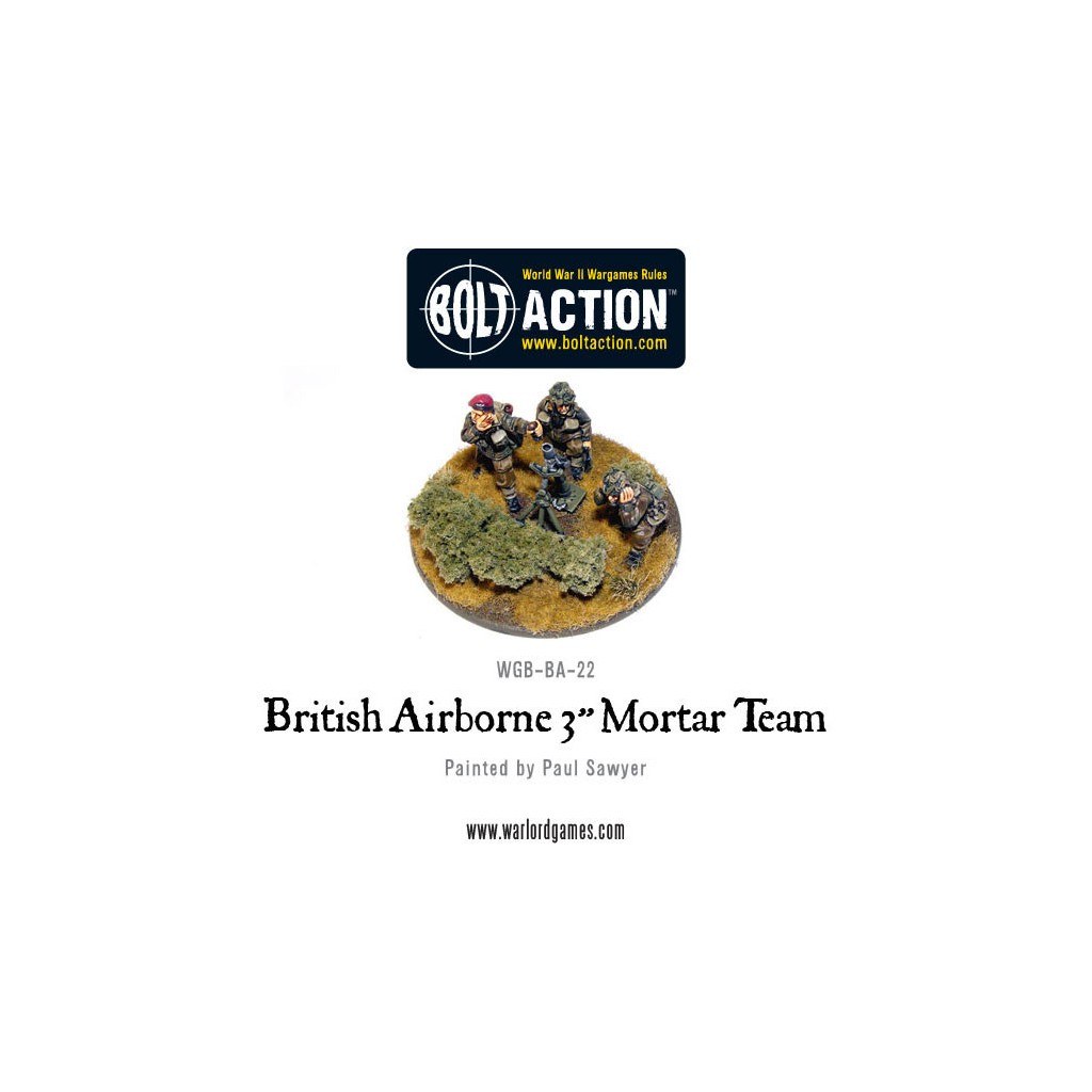 Bolt Action - British - Airborne 3 Medium Mortar Team