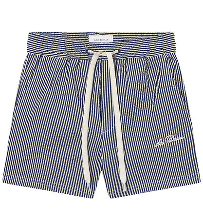 Les Deux Badeshorts - Stan Stripe - Light Sand/Blaupause