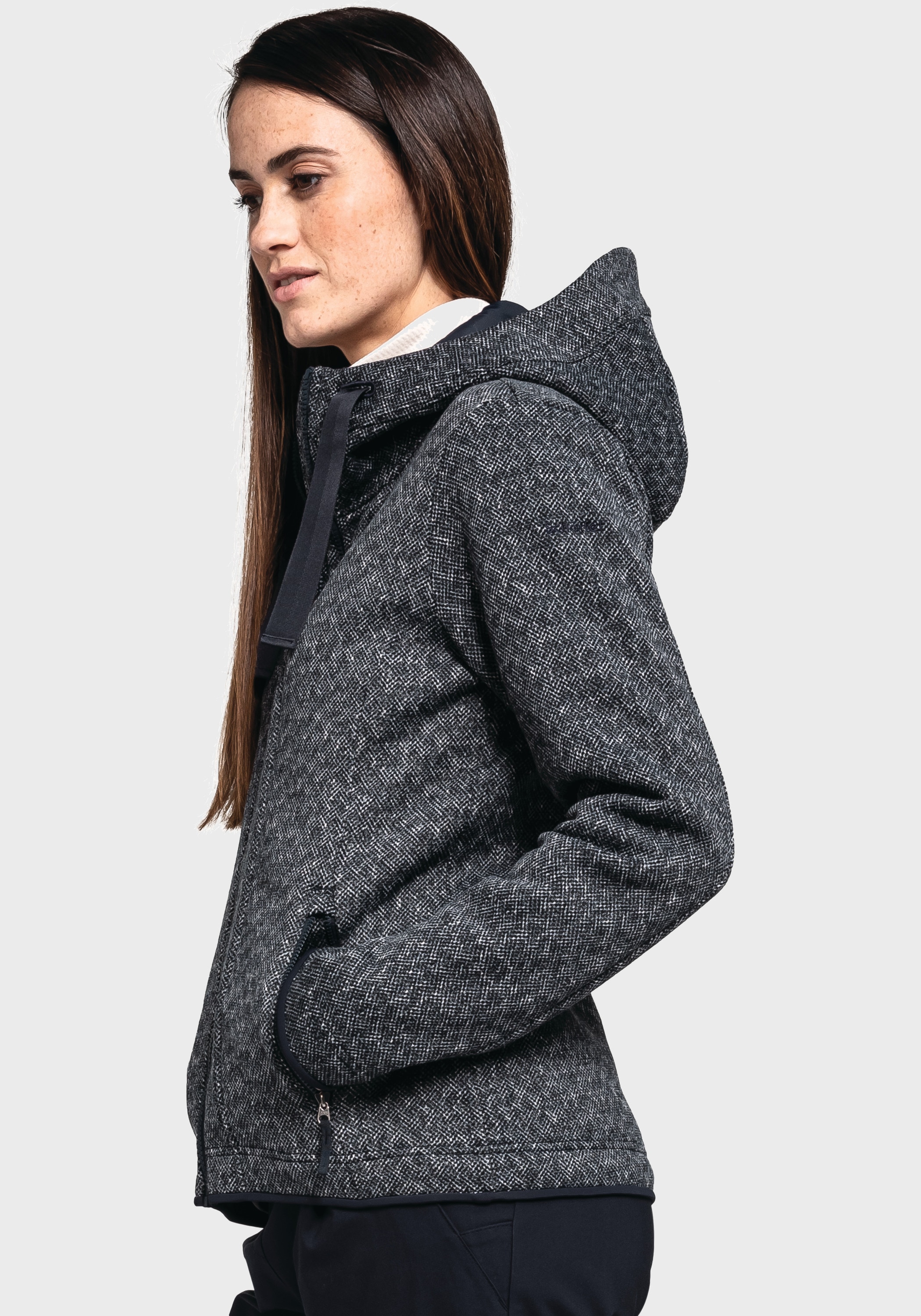 Schöffel Fleecejacke »Fleece Hoody Aurora L« mit Kapuze