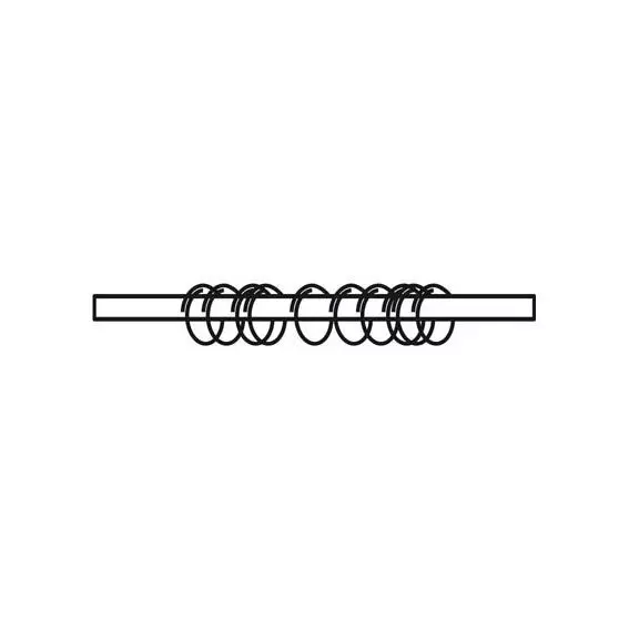 Lot de 10 anneaux tringle rideau (D25 mm) Métal Brisé