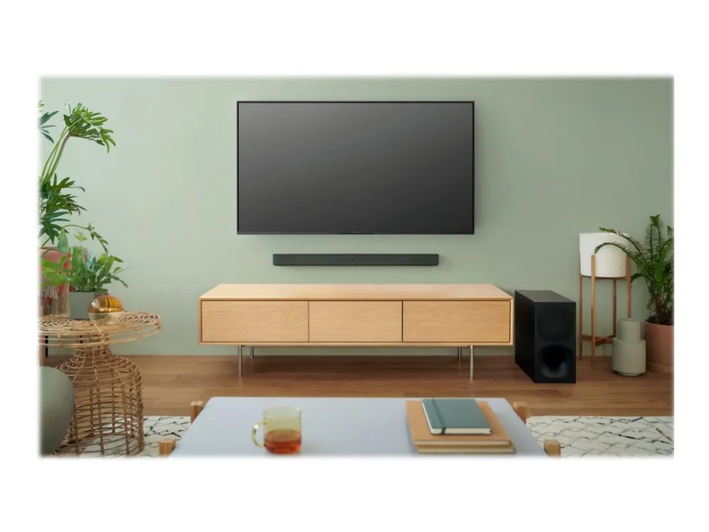 Sony HT-S400 - Lydbarsystem - til TV - 2.1-kanal - trådløs - Bluetooth - 330 Watt (Total)