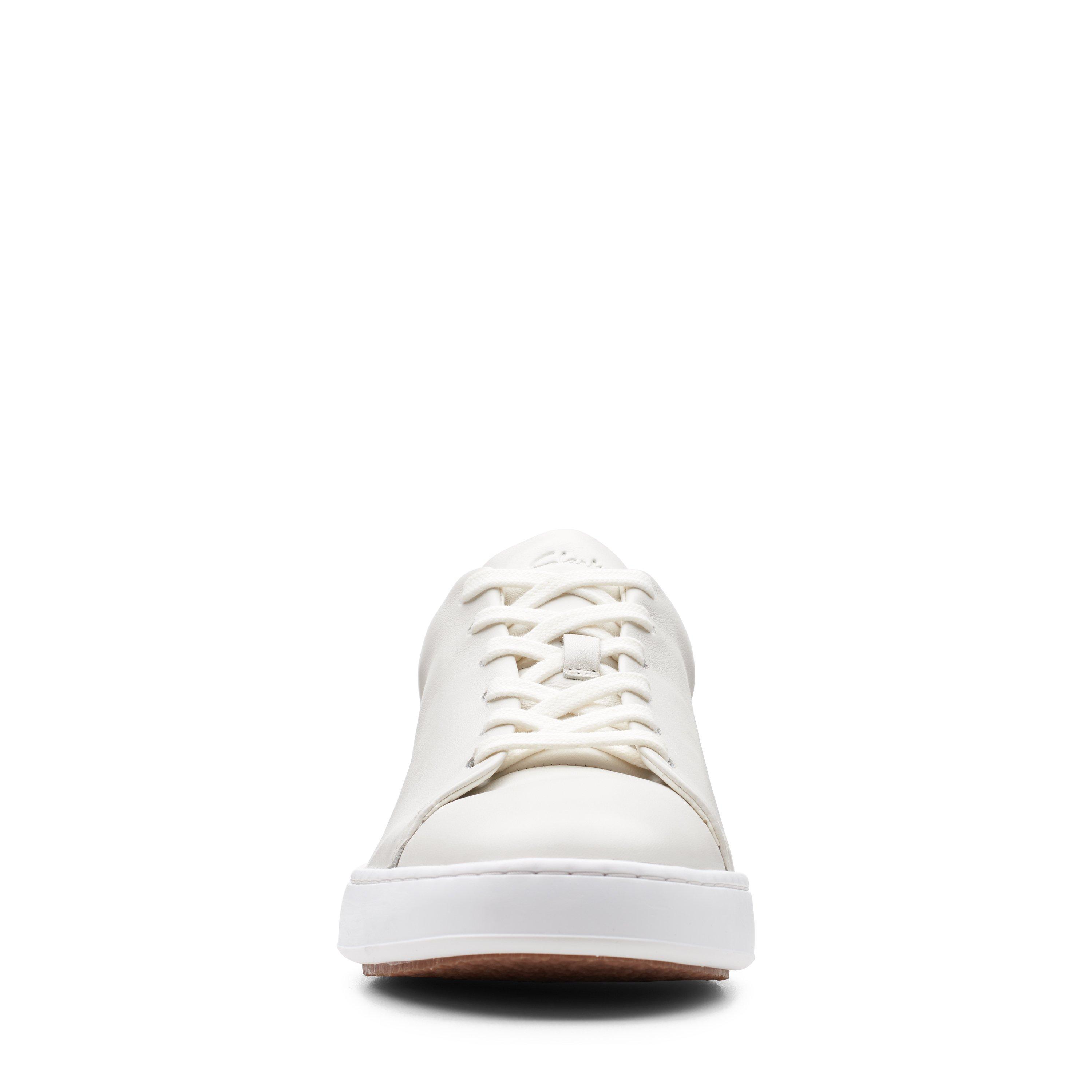 Clarks Court Lite Lace Leather Trainers