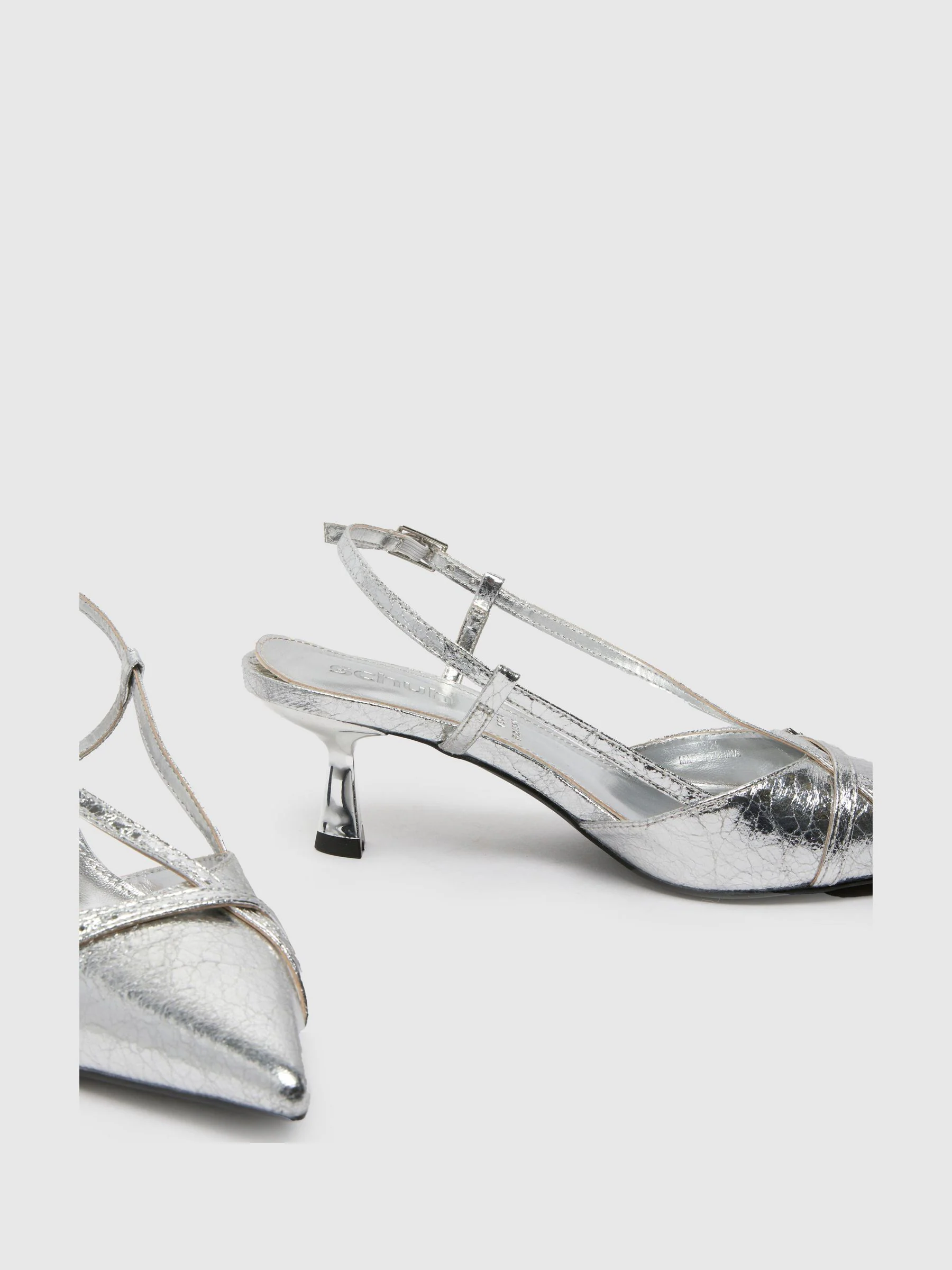 Zilver - Schuh Sidney Slingback Shoes