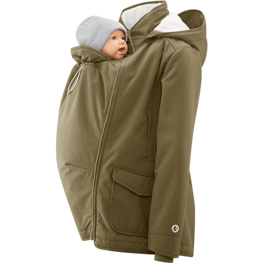 mamalila Allwetter-Tragejacke Cosy Allrounder khaki