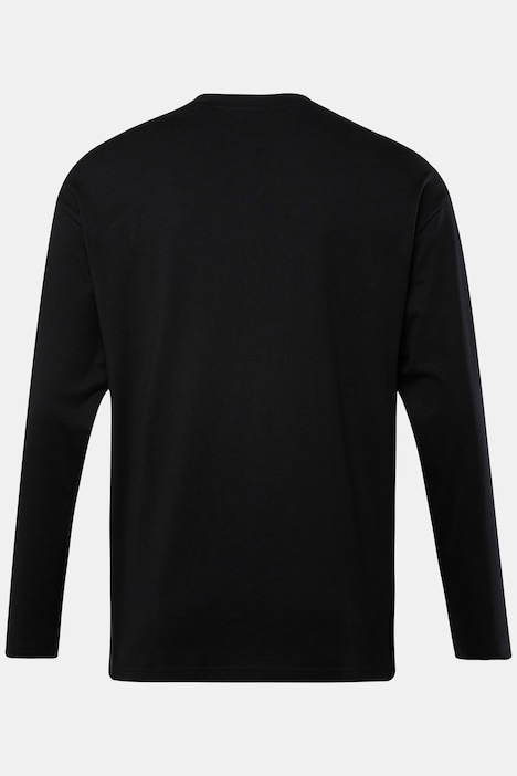 STHUGE Basic Langarmshirt, oversized, bis 8 XL