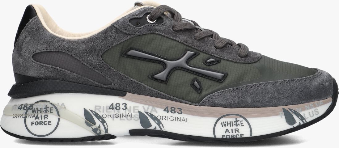 grijze premiata lage sneakers moerun