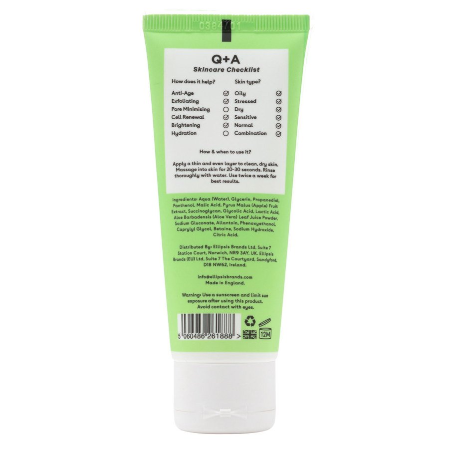 Q+A Apple AHA Exfoliating Gel 75ml