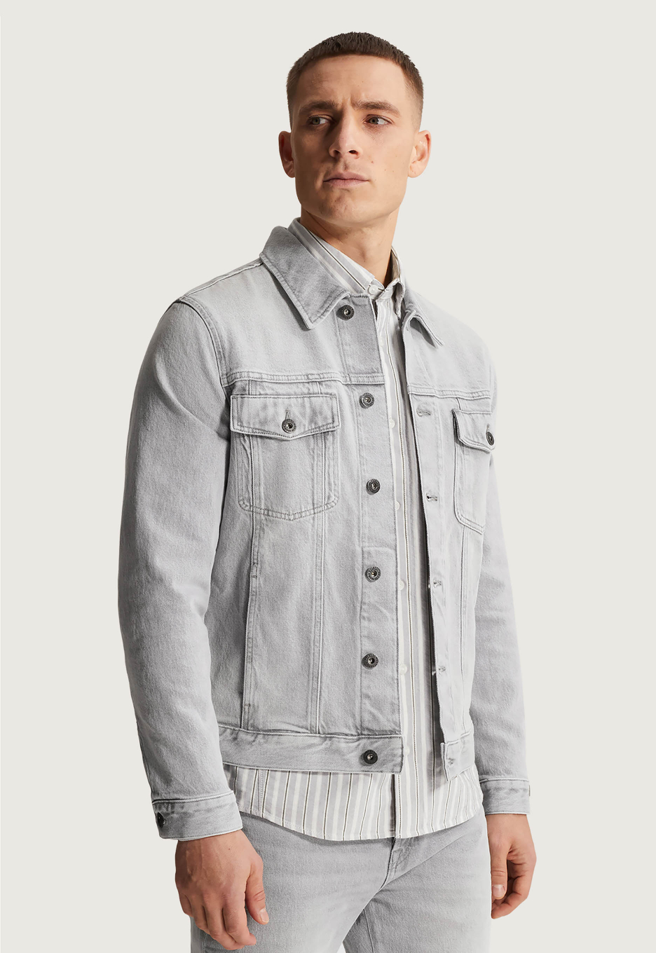 Cast Iron Washed Denim Jacket