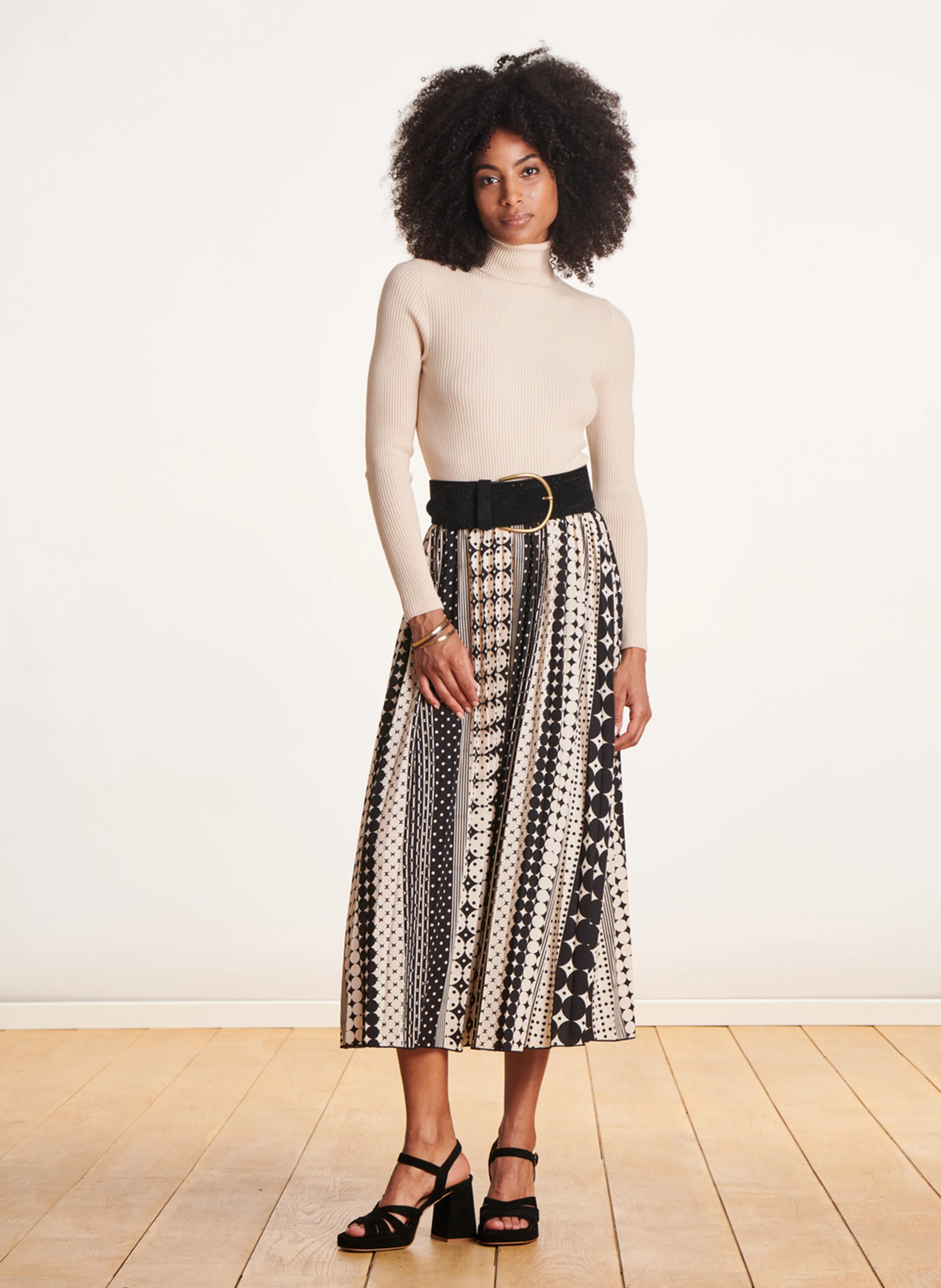 Pull col roulé | Blanc