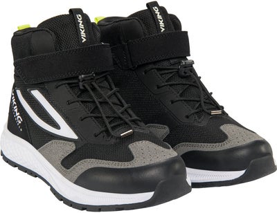 Viking Century Mid 1V SL WP Sneakers, Black/Lime