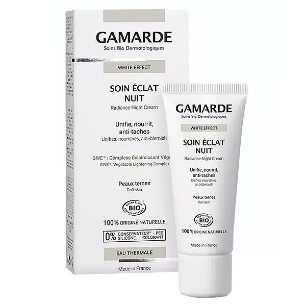 Gamarde White Effect Soin Éclat Nuit Bio 40ml