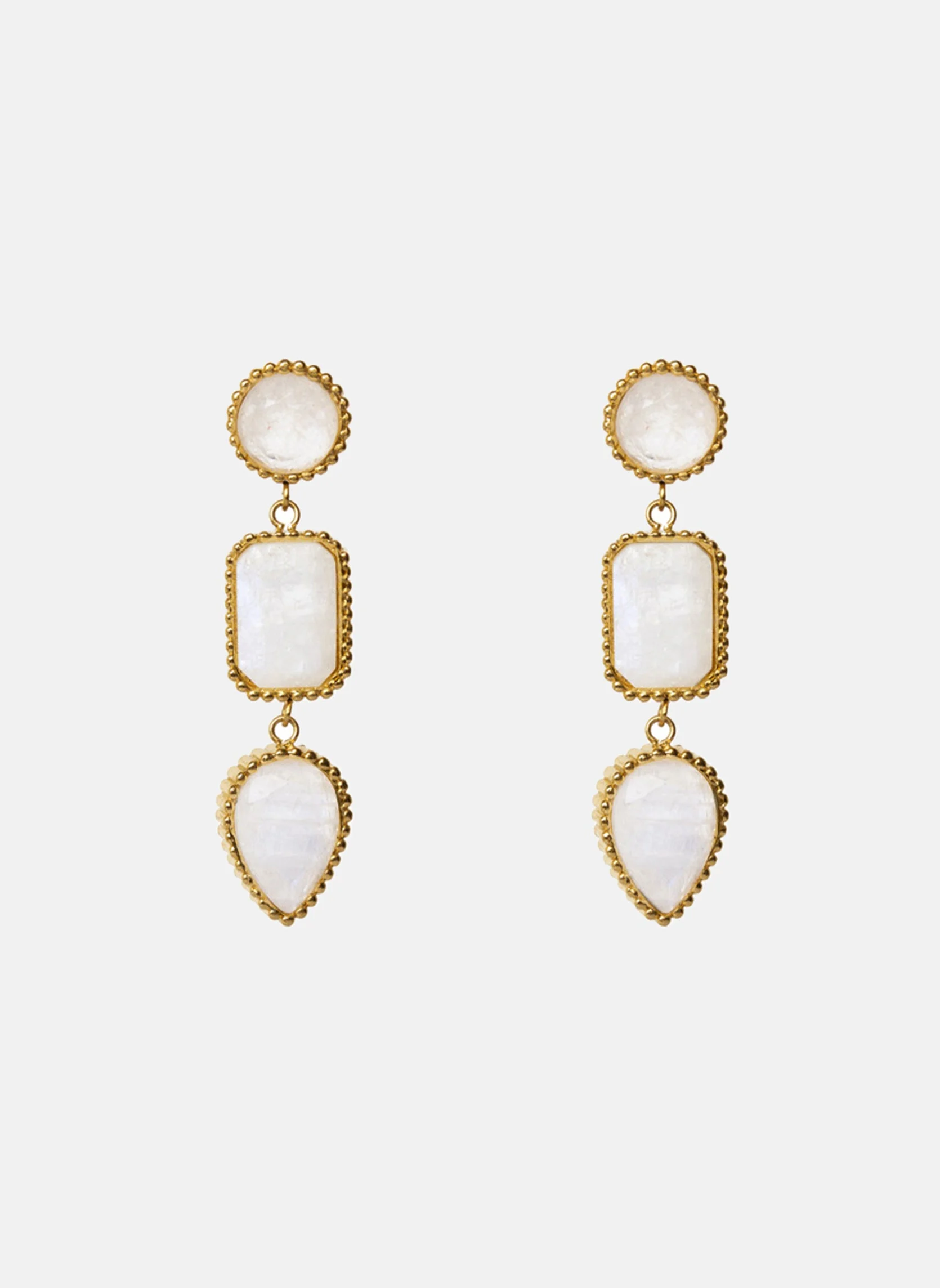 PERSEPHONE - Boucles d'oreilles pendantes persephone | Blanc