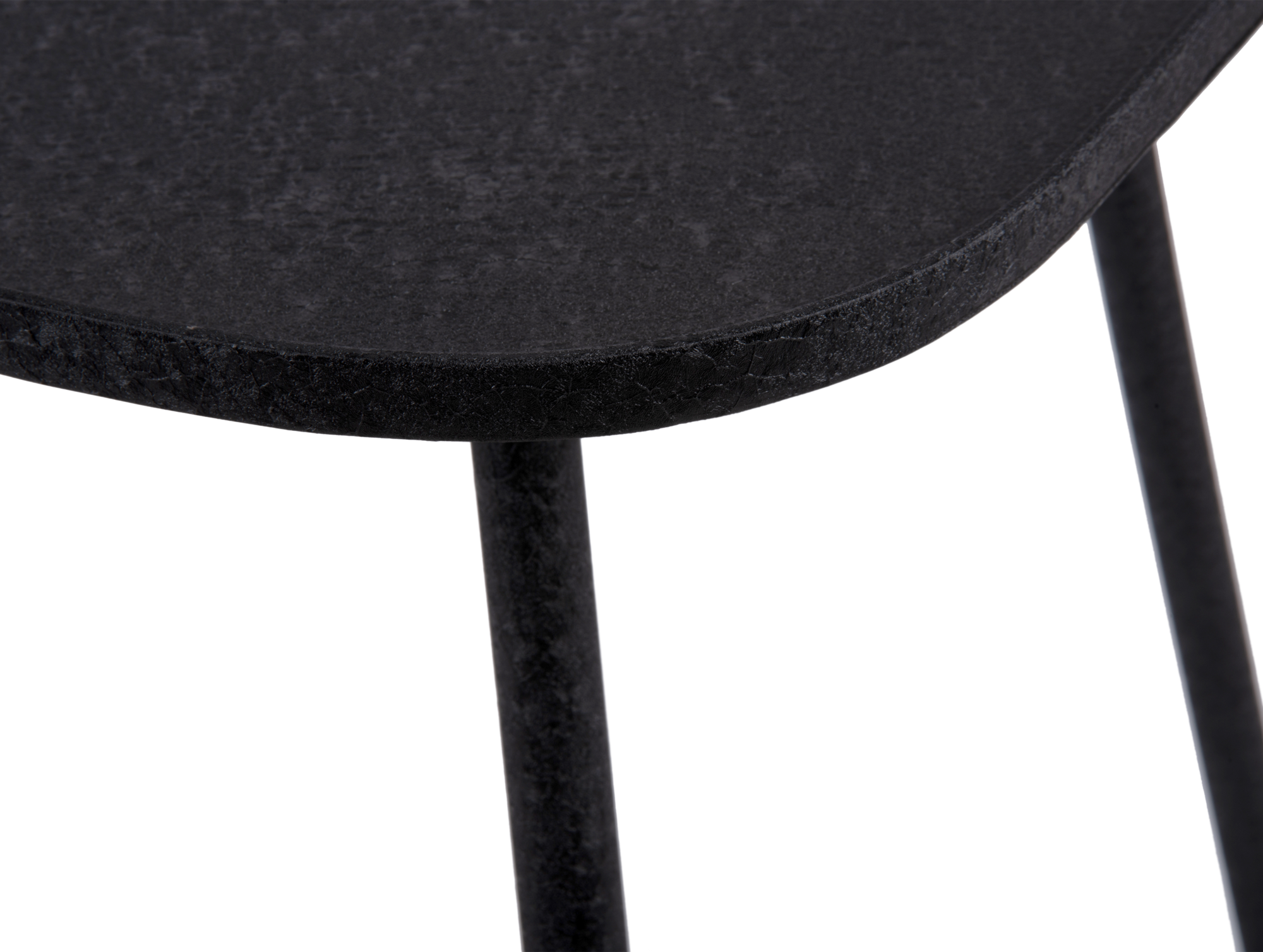 Side table Boaz iron textured black