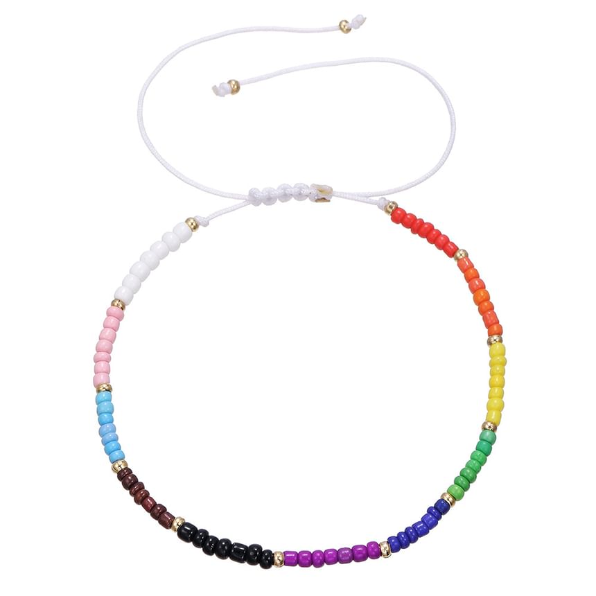 Black Degree - Regenboogkralenarmband / ketting
