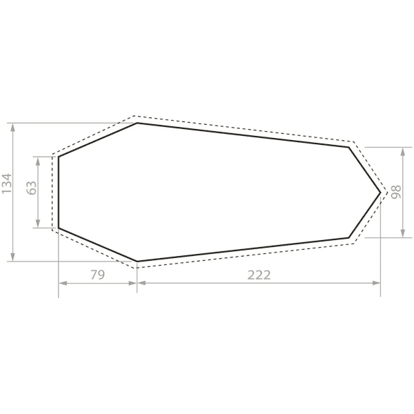 Tapis de sol tente VAUDE FP TAURUS UL 2P BARK