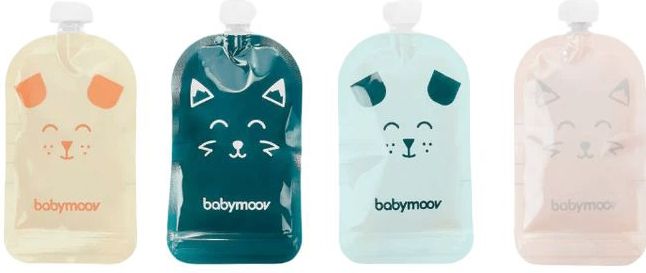 BABYMOOV - Herbruikbare Flessen - Blauw - Set van 20 - 150 ml