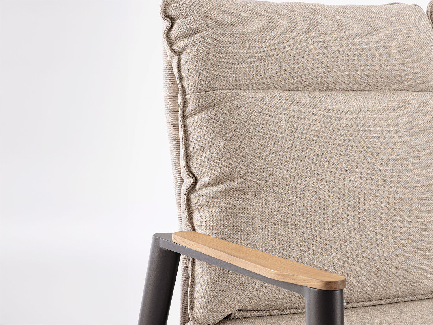 Sofa Miguel 3-Sitzer mit verstellbarer Rückenlehne