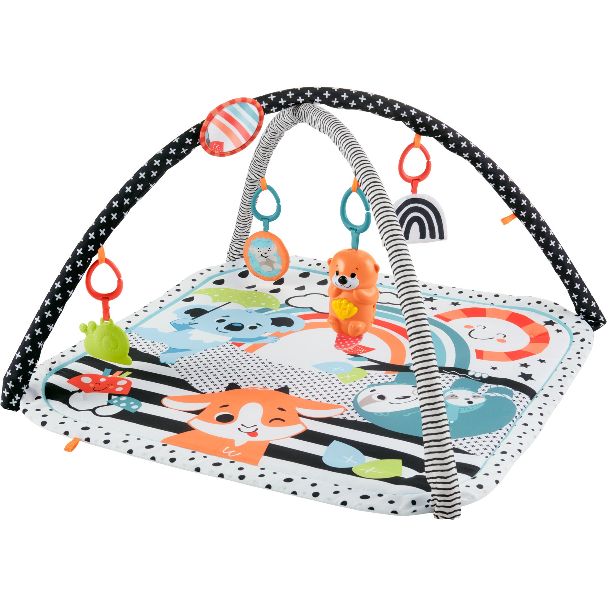 Fisher-Price Spielbogen/Decke Tierfreunde Kontrast-Spieldecke