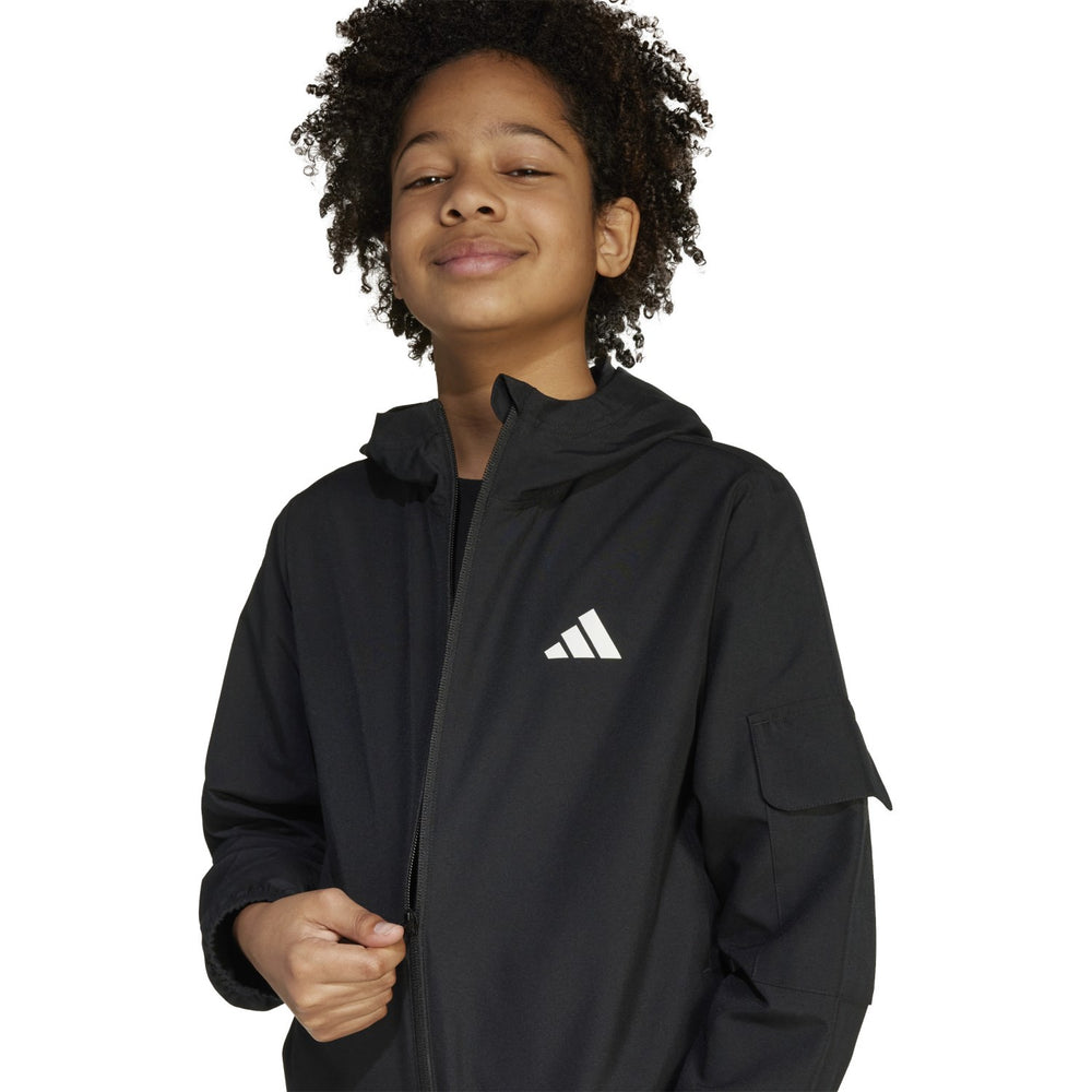 Køb adidas Originals Black/White J Wv Cargo Tracksuit