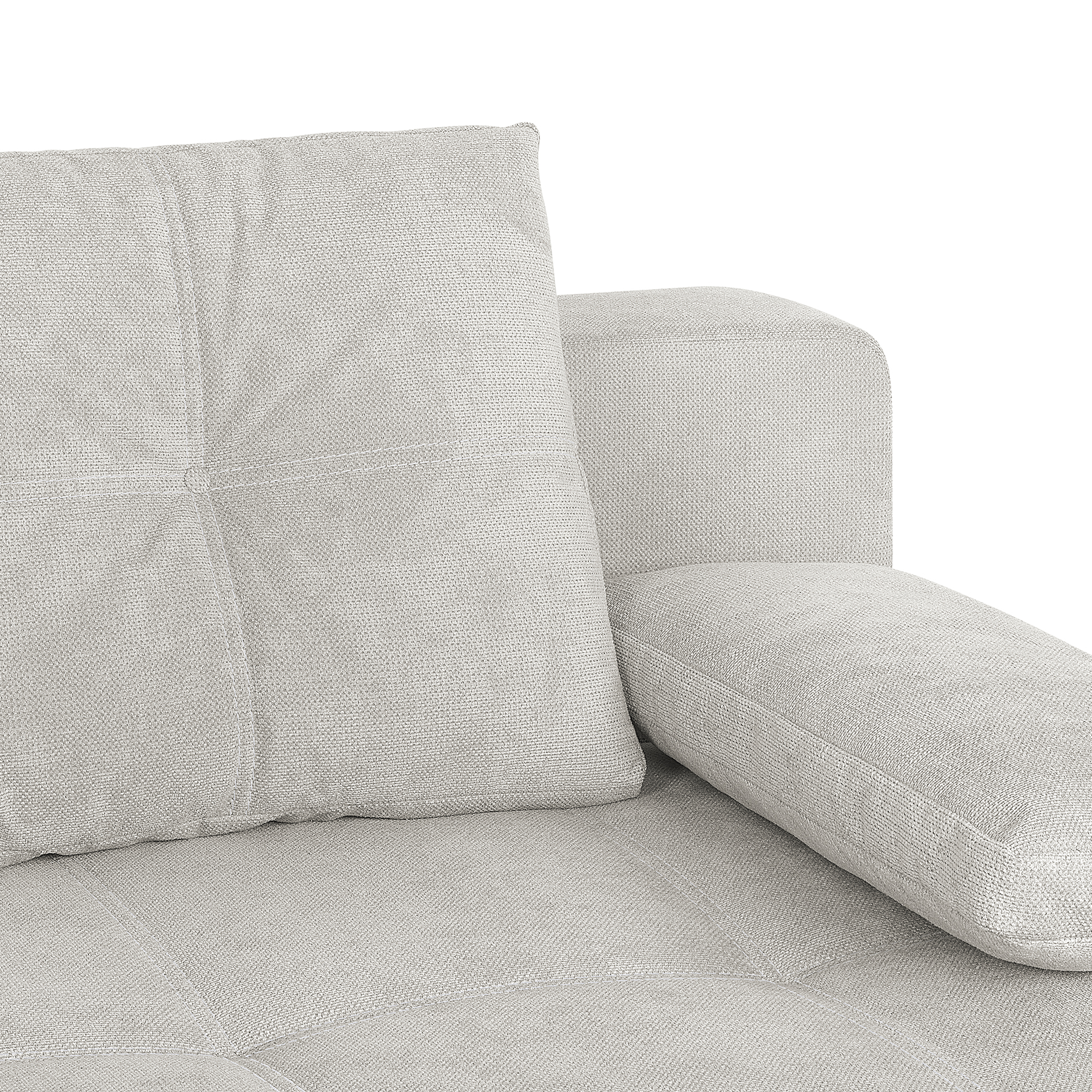 Schlafsofa - ivory - mit Staukasten - Dauerschläfer