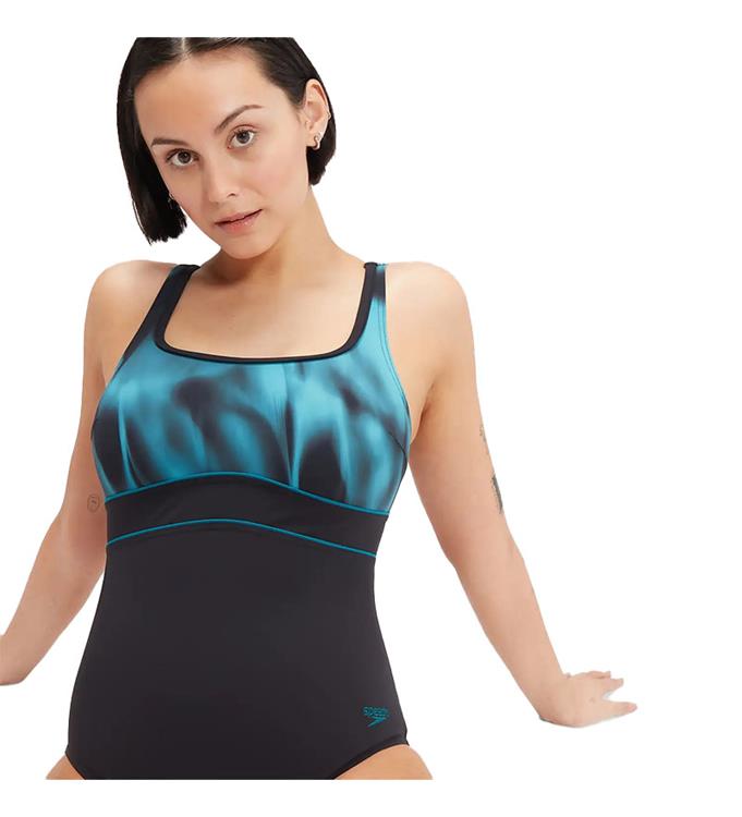Speedo Women Eco New Contour Eclipse Printed Badpak
