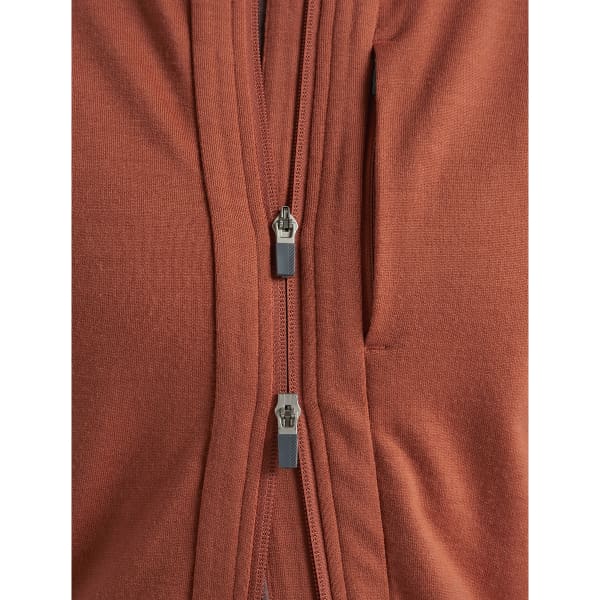 Veste polaire randonnée ICEBREAKER W QUANTUM III LS ZIP HOODIE CLAY