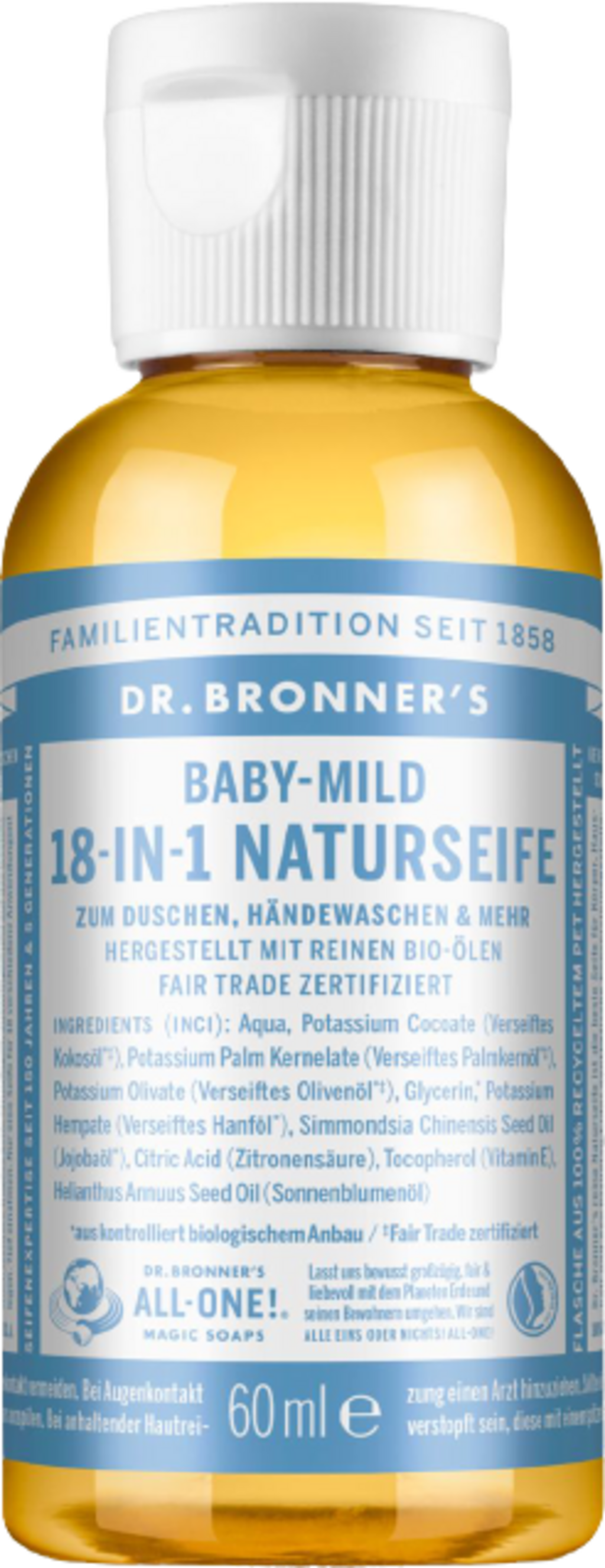 Dr. Bronner's  18in1 Naturseife Baby-Mild, 60 ml