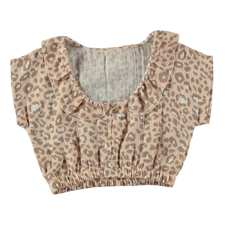 Tocoto Vintage Blouse Léopard | Rose pâle