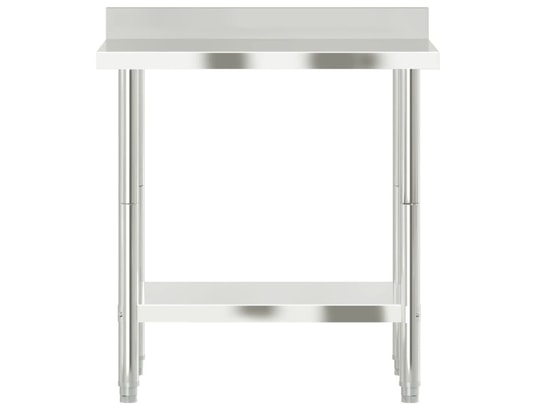 VIDAXL - Mobilier de cuisine Table de travail de cuisine avec dosseret 82,5x55x93 cm inox