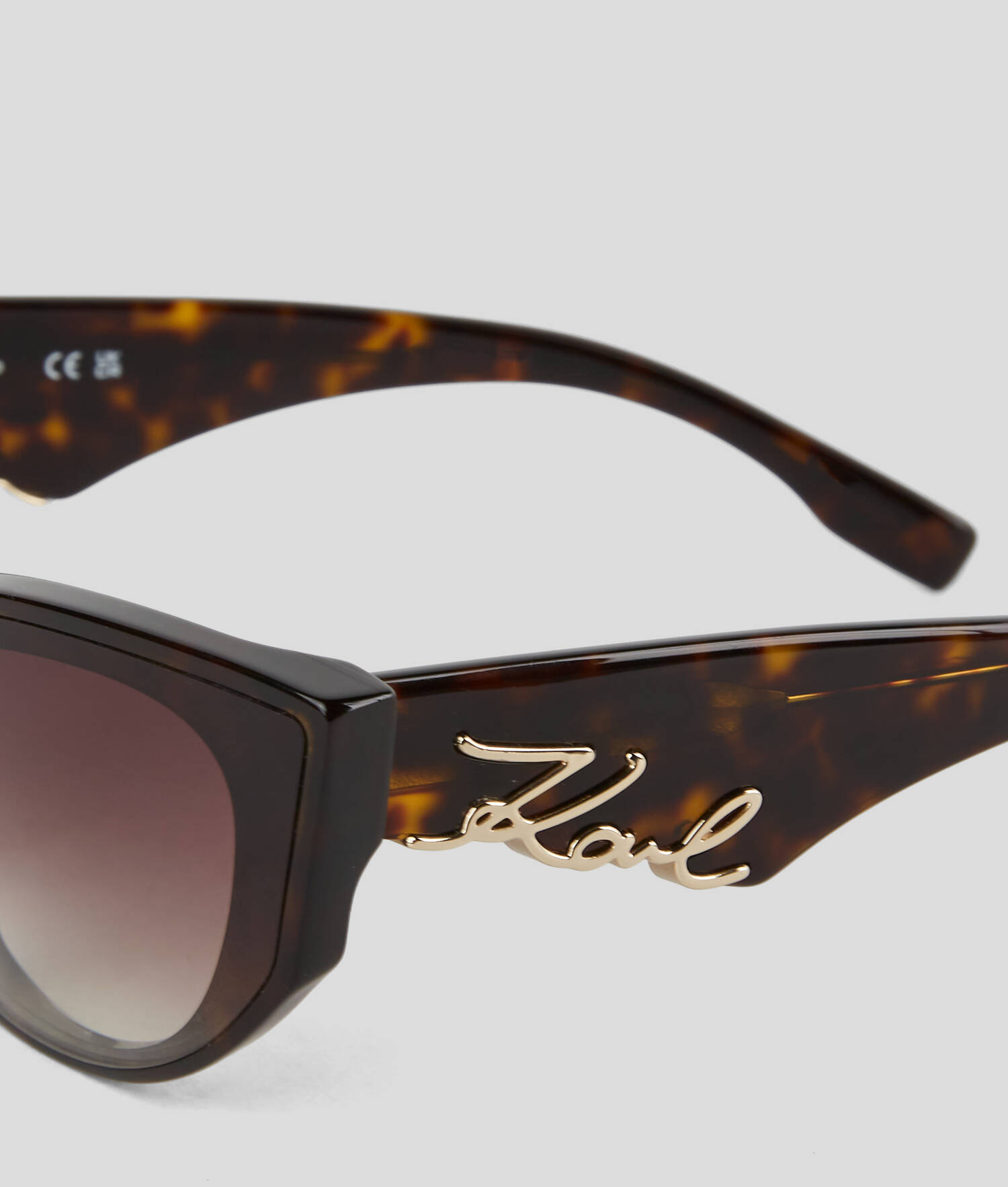 LUNETTES DE SOLEIL LOGO DÉCOUPÉ KARL SIGNATURE - Tortue Foncée