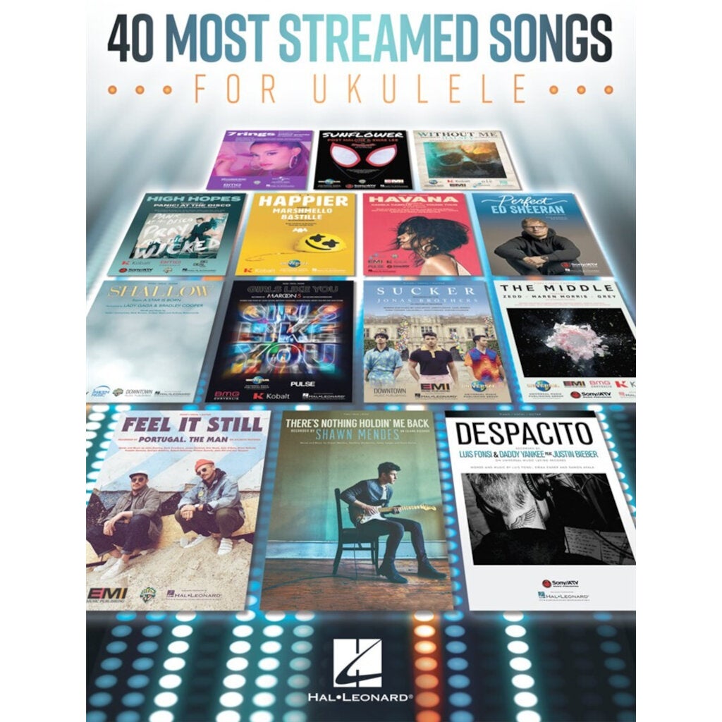 Hal Leonard 40 Most Streamed Songs for Ukulele
