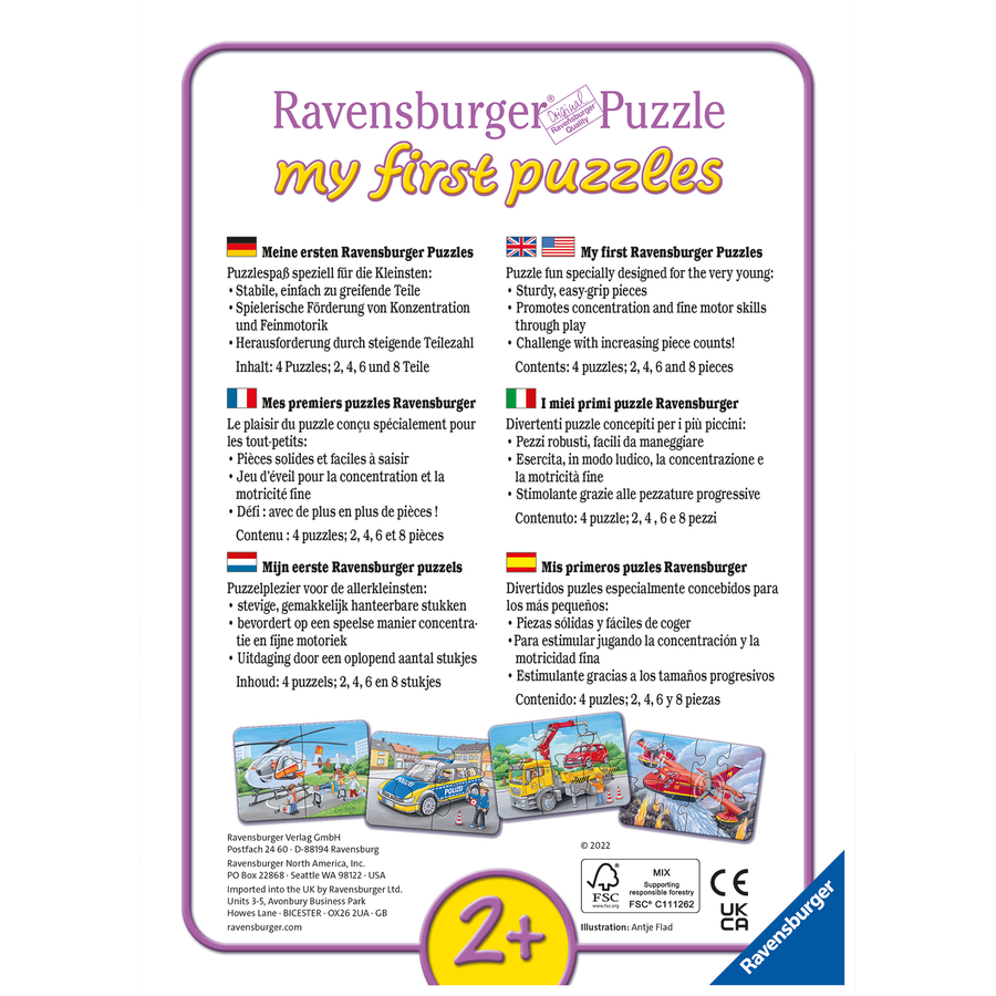 Ravensburger My first puzzle - Meine Einsatzfahrzeuge