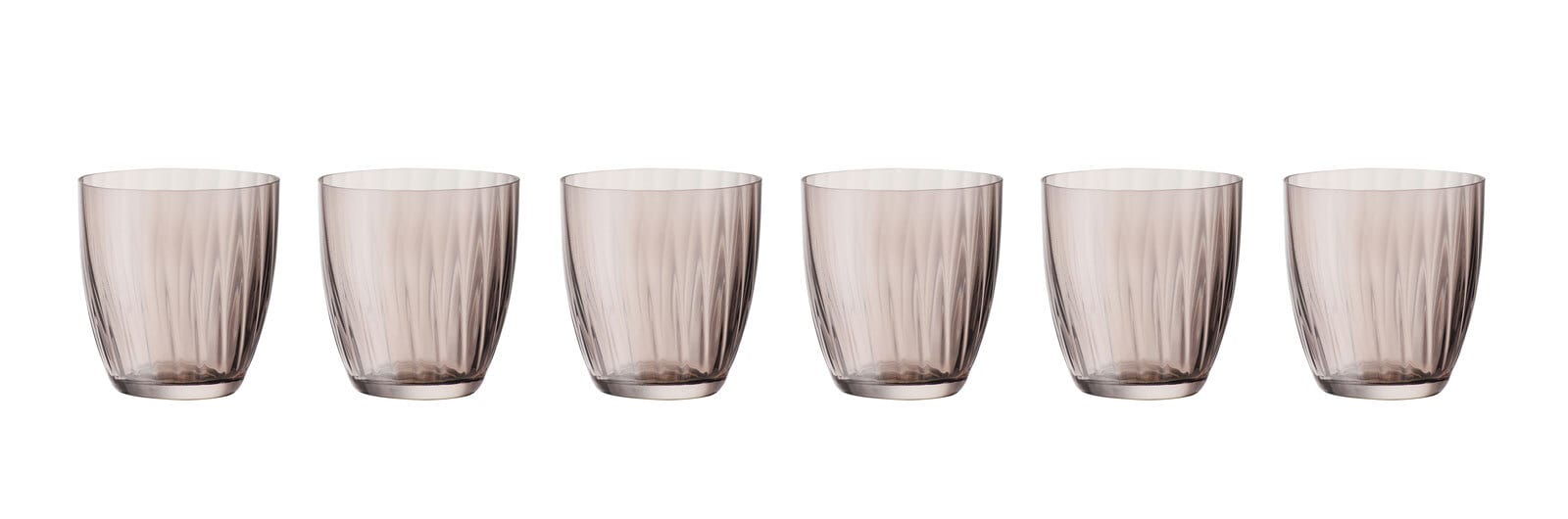 TAFELWERT Becher GIORGIA 6er Set rauchbraun