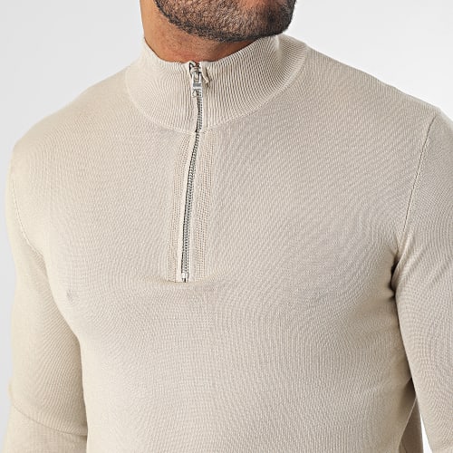 Pull Col Zippé Wyler Life Beige