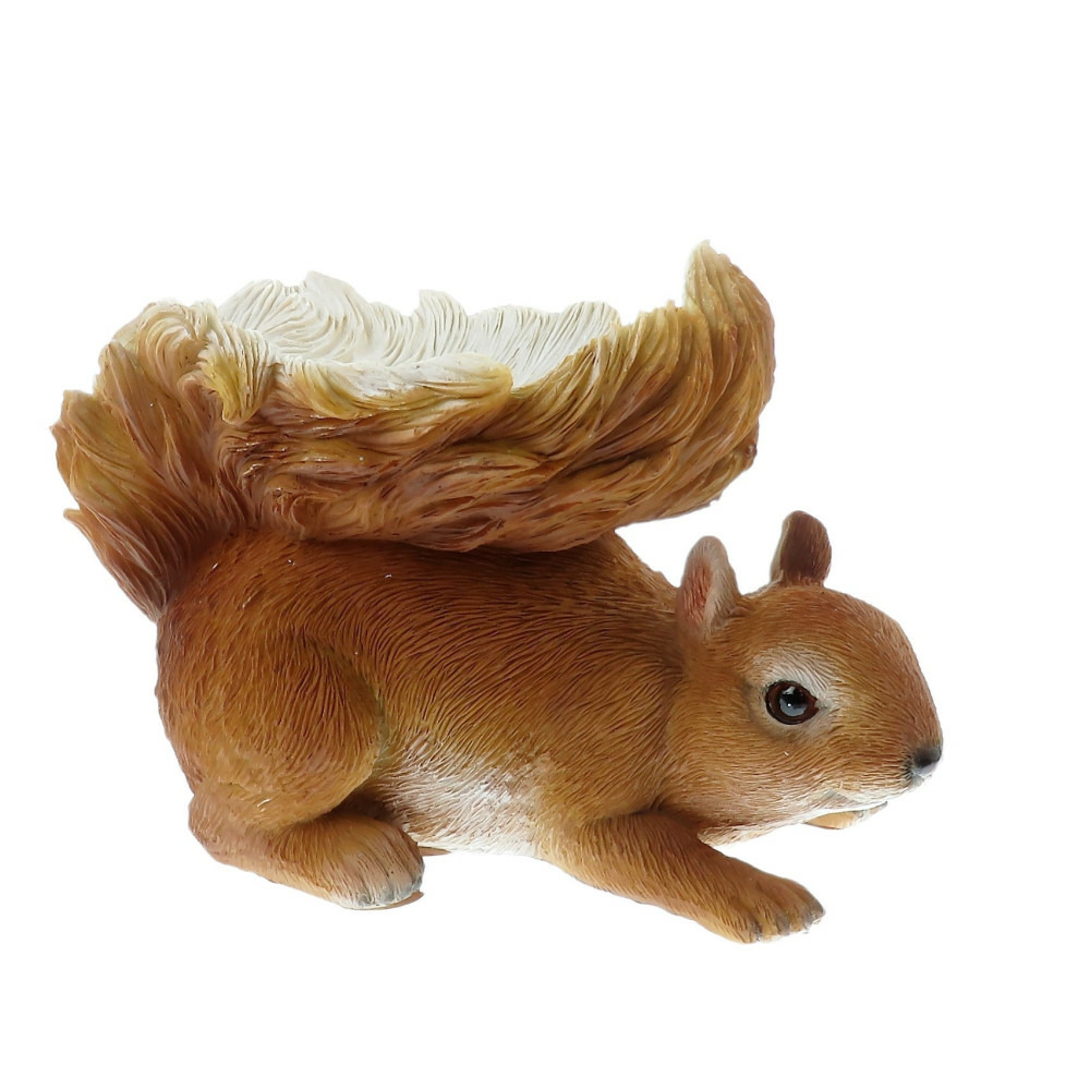 Mangeoire forme écureuil, hauteur 12 cm, oiseaux