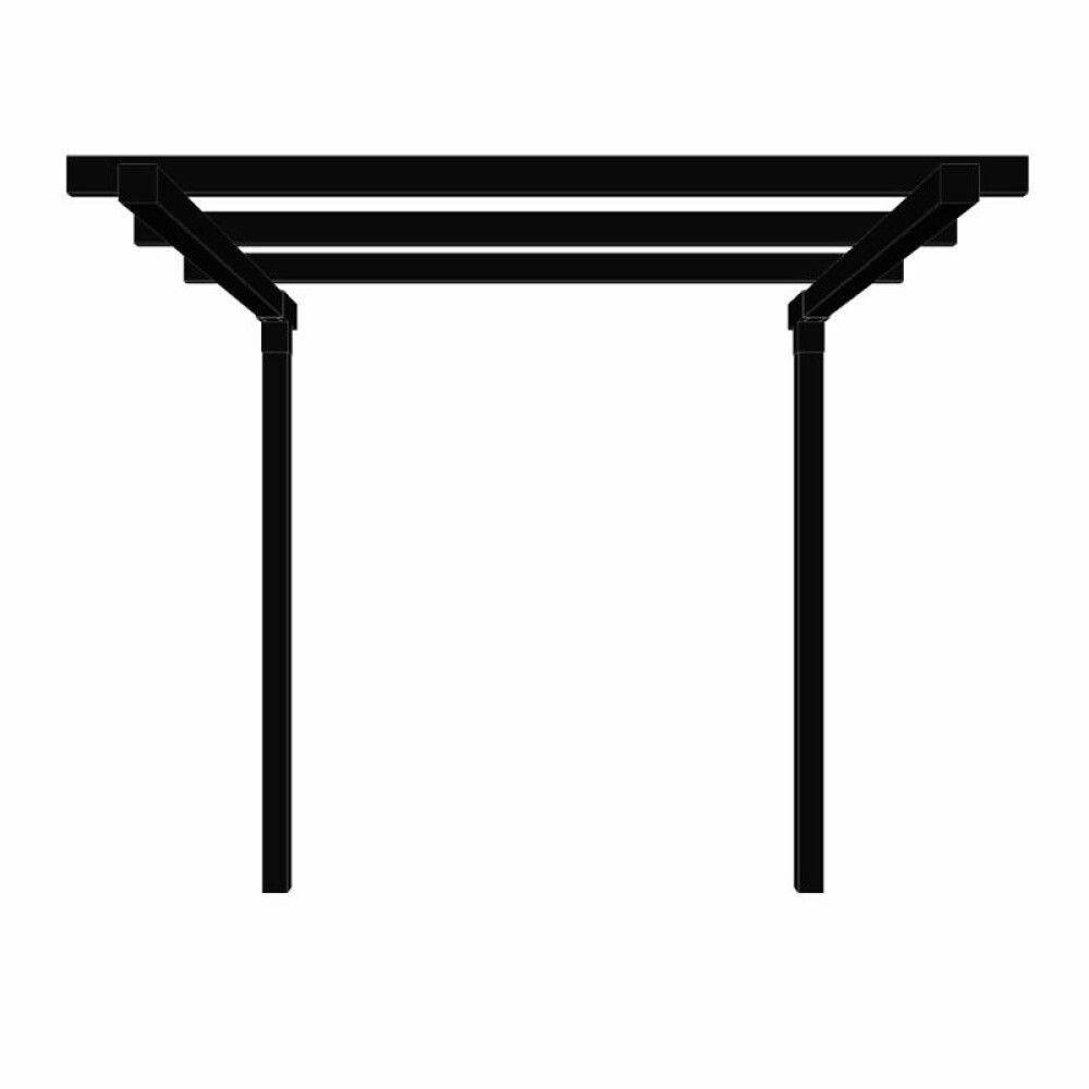 PERGOLA PLUS CUBIC DOBBEL 1 MODUL SVART