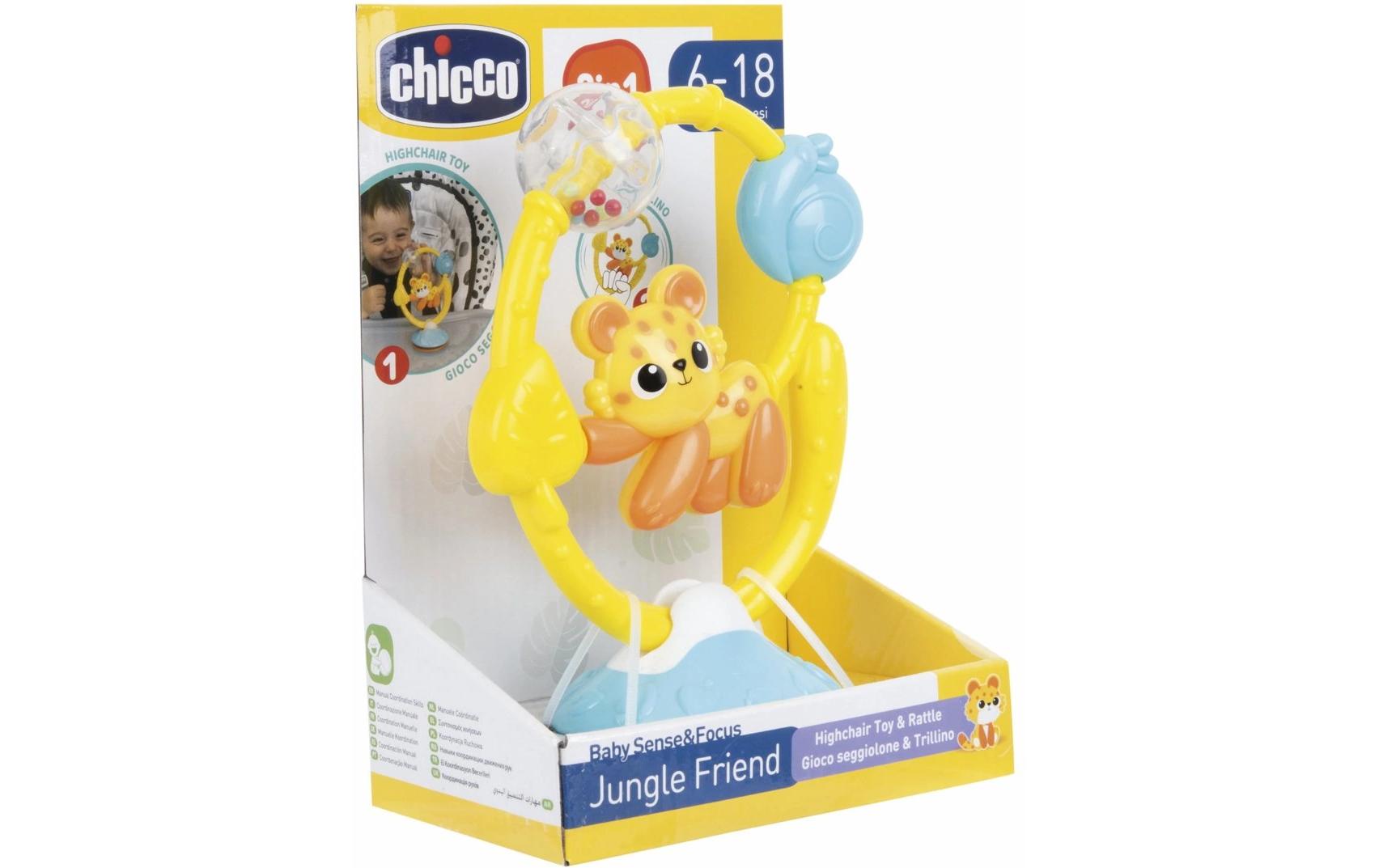Hochstuhlspielzeug Dschungelfreund 2in1Vielseitiges Hochstuhlspielzeug
