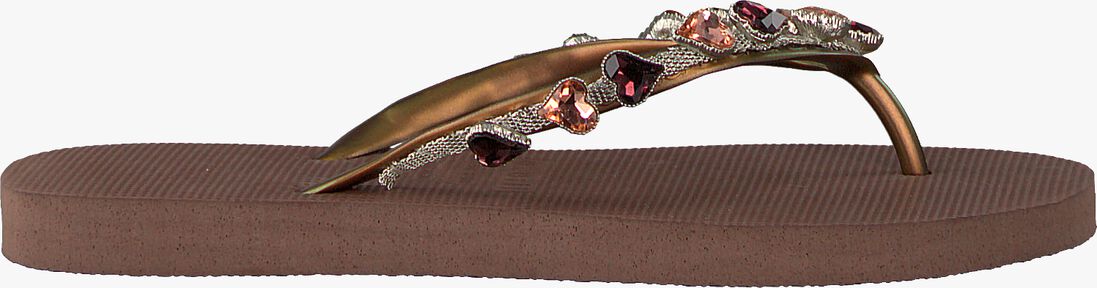 UZURII taupe uzurii teenslippers heart bronze
