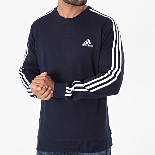 Sweat Crewneck A Bandes 3 Stripes GK9079 Bleu Marine