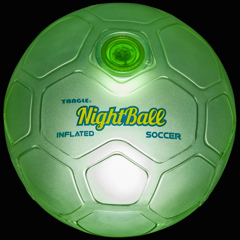 Tangle NightBall Leucht-Fußball Grün Größe 5