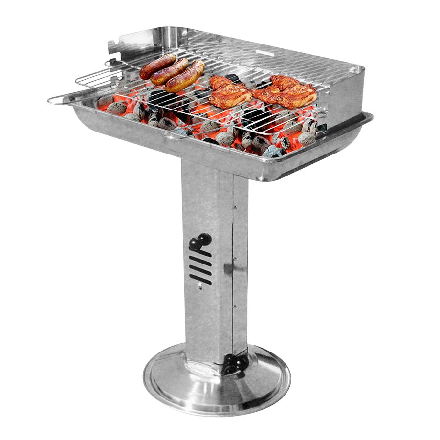 Landmann Edelstahl-Säulengrill Texas 52,5x75x32,5cm